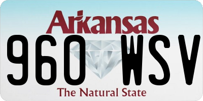 AR license plate 960WSV