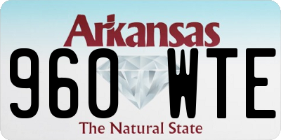 AR license plate 960WTE