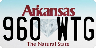 AR license plate 960WTG