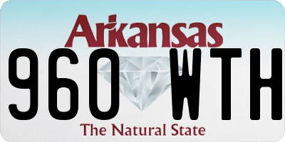 AR license plate 960WTH