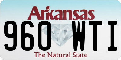 AR license plate 960WTI