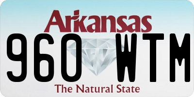 AR license plate 960WTM