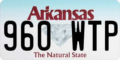 AR license plate 960WTP