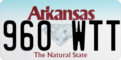 AR license plate 960WTT