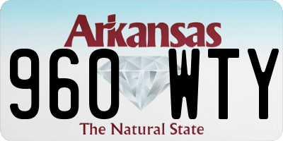 AR license plate 960WTY