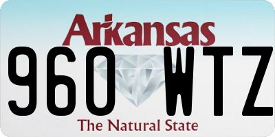 AR license plate 960WTZ