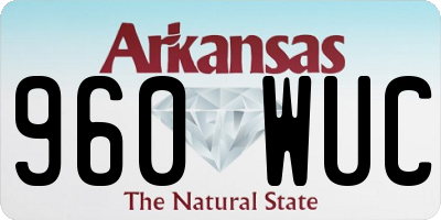 AR license plate 960WUC