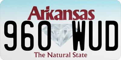 AR license plate 960WUD