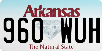 AR license plate 960WUH