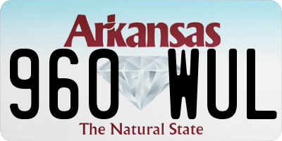 AR license plate 960WUL
