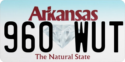 AR license plate 960WUT