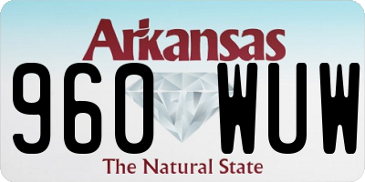 AR license plate 960WUW