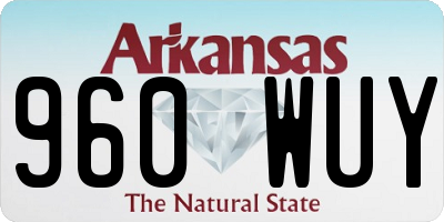 AR license plate 960WUY