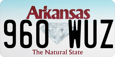 AR license plate 960WUZ