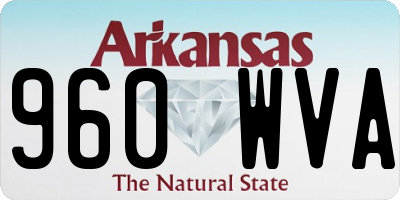 AR license plate 960WVA