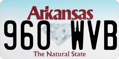 AR license plate 960WVB