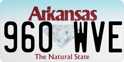 AR license plate 960WVE