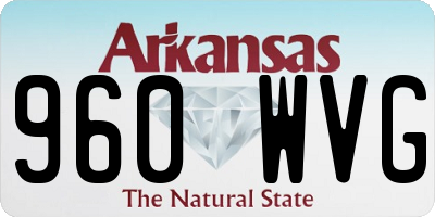 AR license plate 960WVG