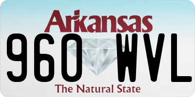 AR license plate 960WVL