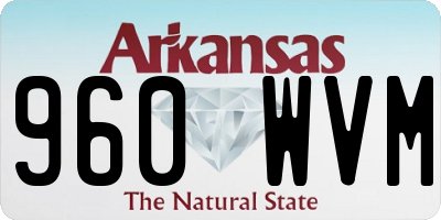 AR license plate 960WVM