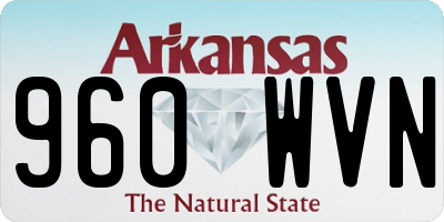 AR license plate 960WVN