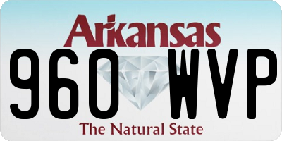 AR license plate 960WVP