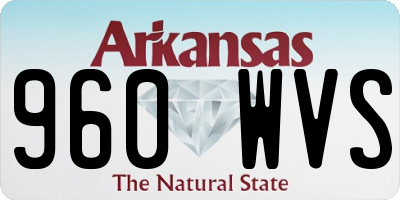 AR license plate 960WVS