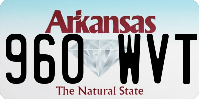 AR license plate 960WVT