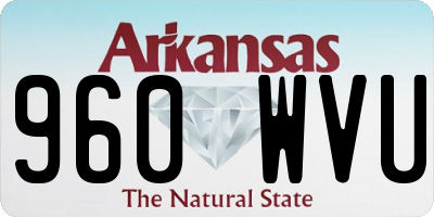 AR license plate 960WVU