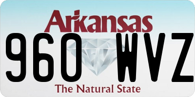 AR license plate 960WVZ