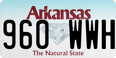 AR license plate 960WWH