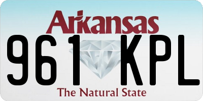 AR license plate 961KPL