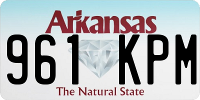 AR license plate 961KPM