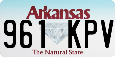 AR license plate 961KPV