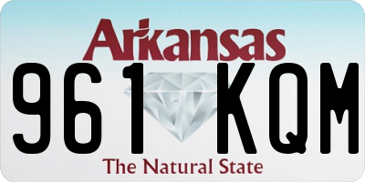 AR license plate 961KQM