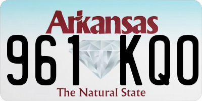 AR license plate 961KQO