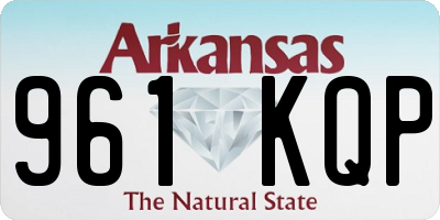 AR license plate 961KQP