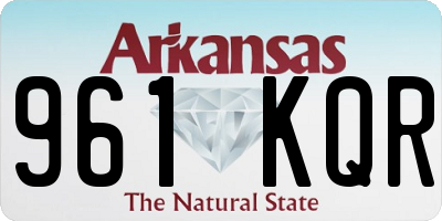 AR license plate 961KQR