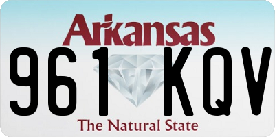 AR license plate 961KQV