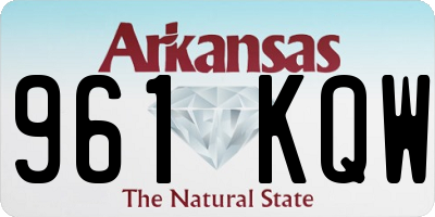 AR license plate 961KQW