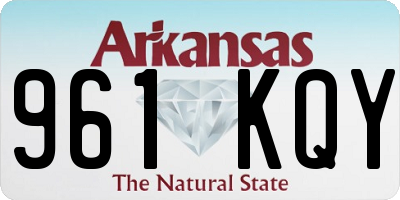 AR license plate 961KQY