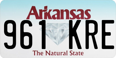 AR license plate 961KRE
