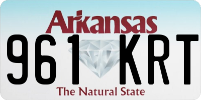 AR license plate 961KRT