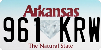 AR license plate 961KRW