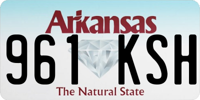 AR license plate 961KSH