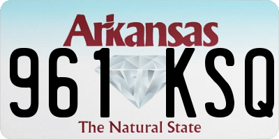 AR license plate 961KSQ