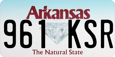 AR license plate 961KSR