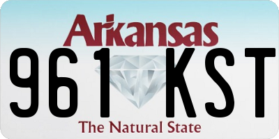 AR license plate 961KST