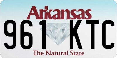 AR license plate 961KTC