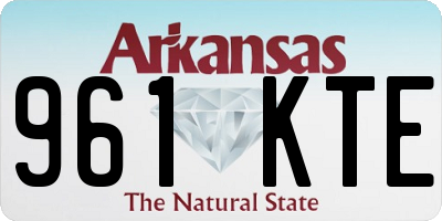 AR license plate 961KTE